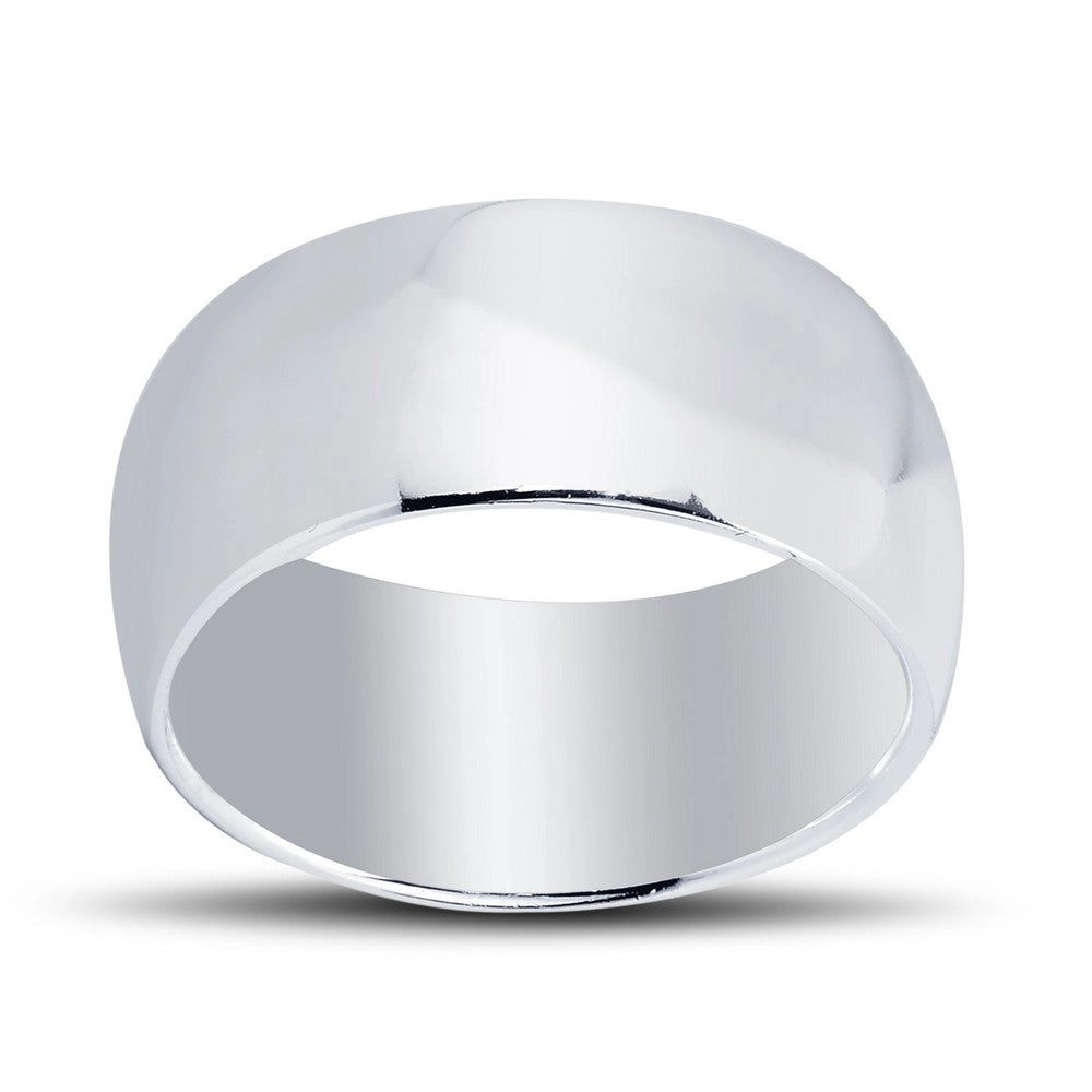 Sterling Silver 10mm Band Ring - R-10