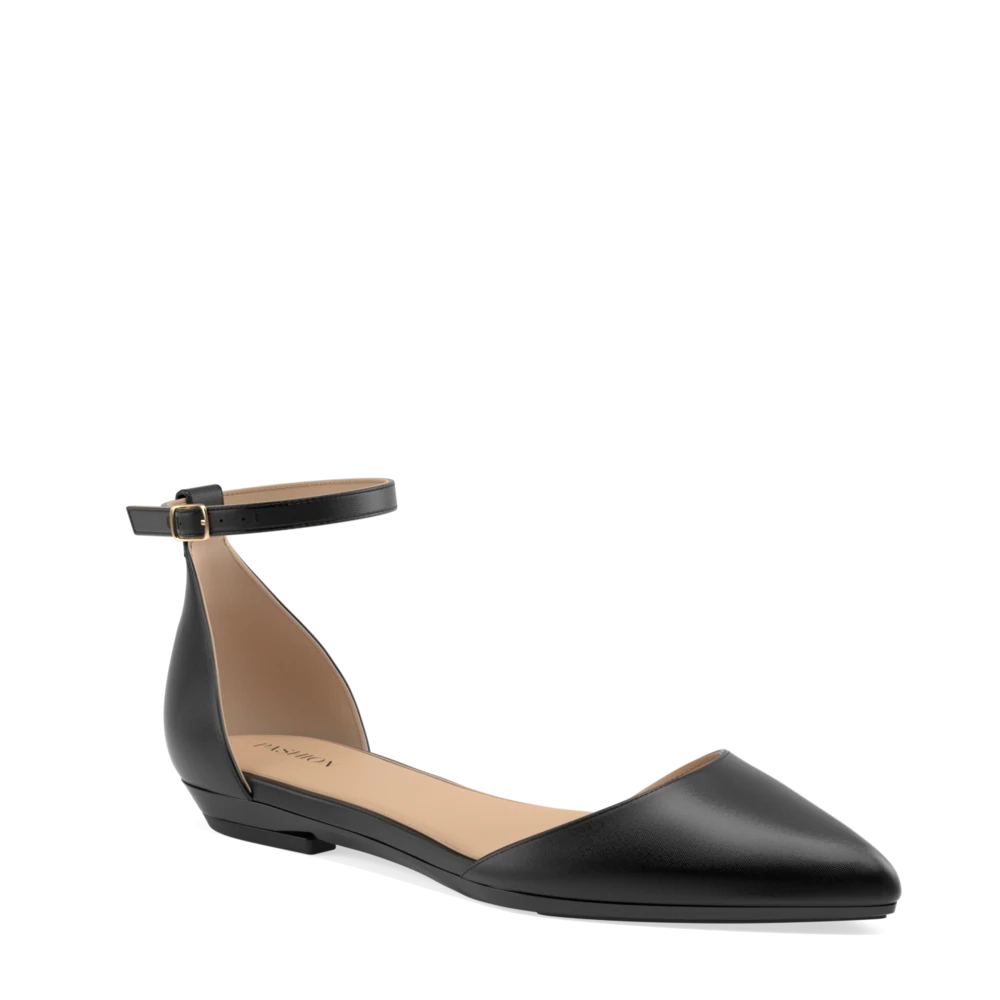 The D'Orsay Coal Satin   Stiletto Heel Kit 4 Coal - FINAL SALE