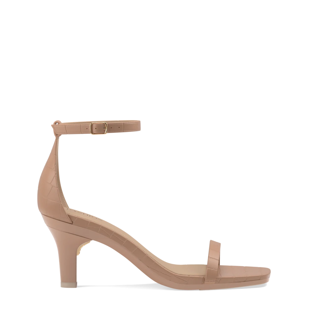 The Gigi - Latte Crocodile 3 Stiletto