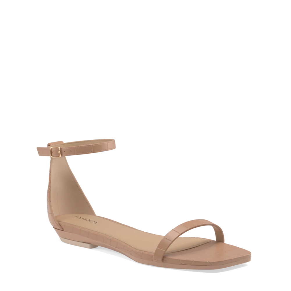 The Gigi - Latte Crocodile 3 Stiletto