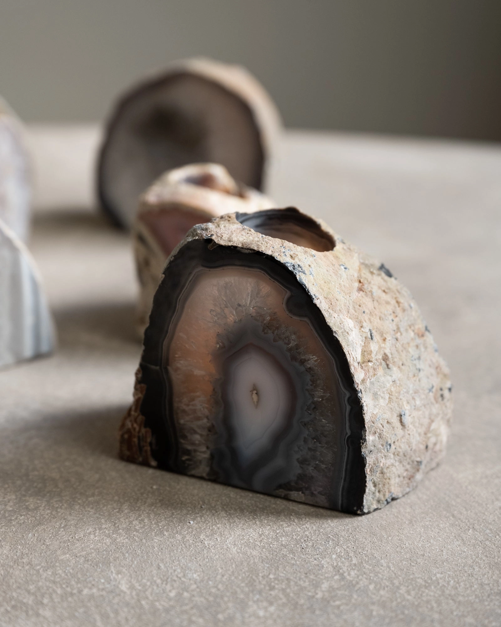 Unique Tealight Holder Agate Stone