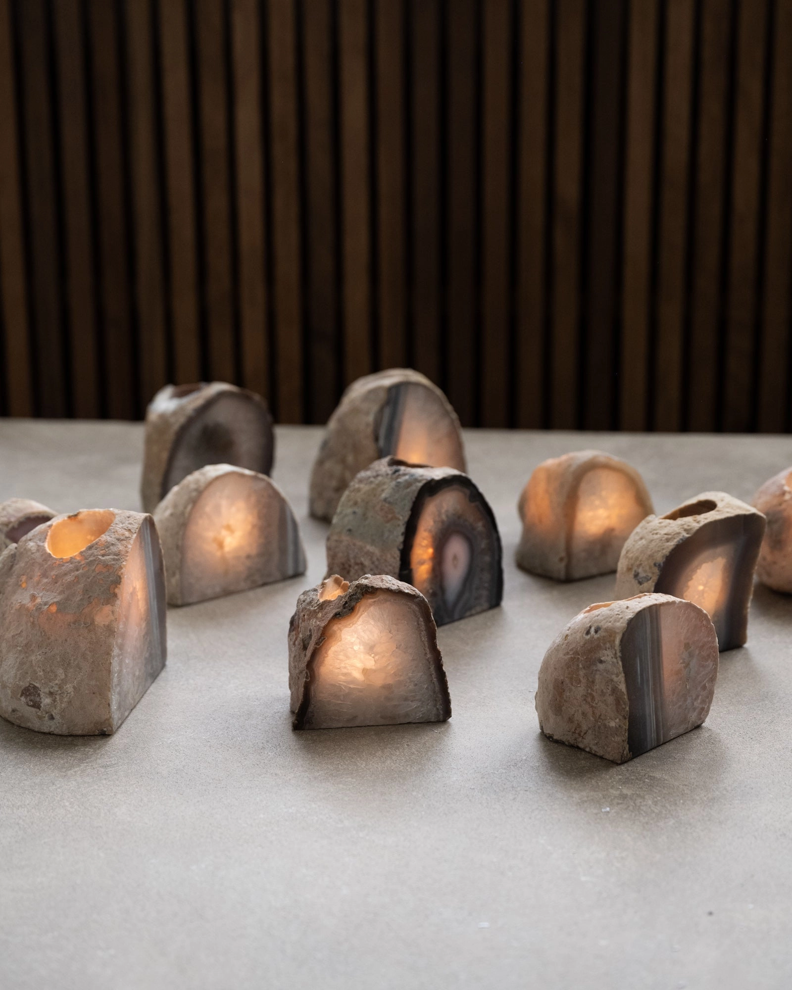 Unique Tealight Holder Agate Stone