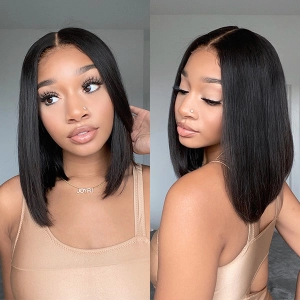 Weekly Special | Luvme Hair Beginner Friendly Glueless Silky Blunt Cut 4x4 Closure Bob Wig 100% Human Hair | Upgraded 2.0