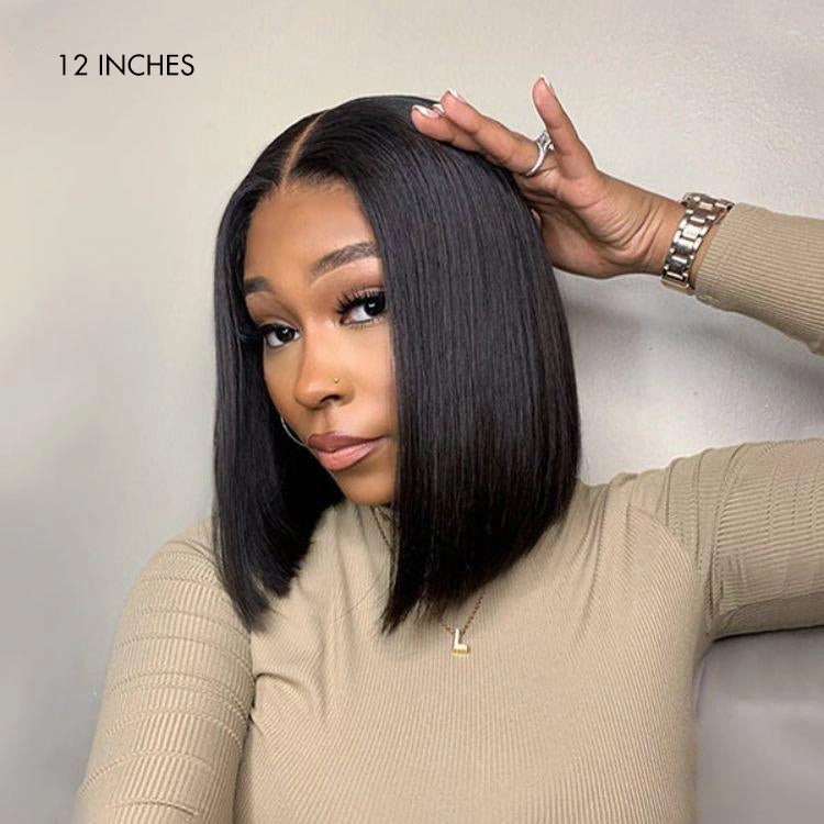 Weekly Special | Luvme Hair Beginner Friendly Glueless Silky Blunt Cut 4x4 Closure Bob Wig 100% Human Hair | Upgraded 2.0