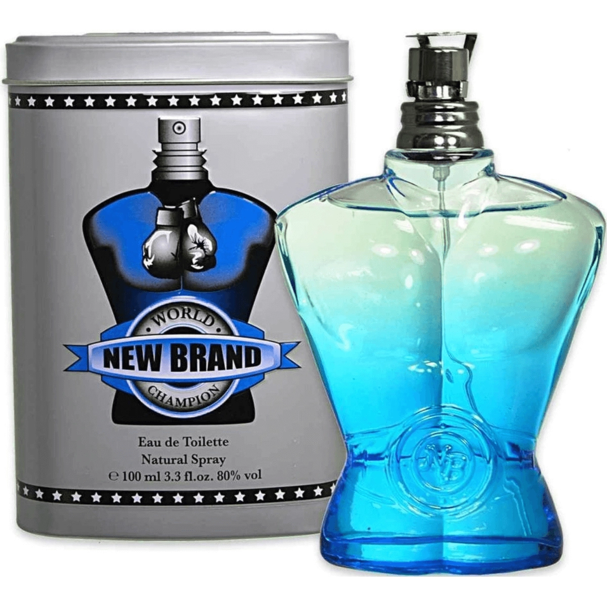 World Champion Blue by New Brand cologne for men EDT 3.3 / 3.4 oz New In Can